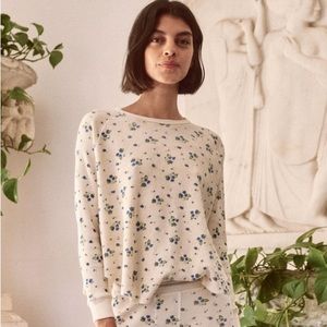 The Great Waffle Circle Tee- Blue Moon Floral size 0